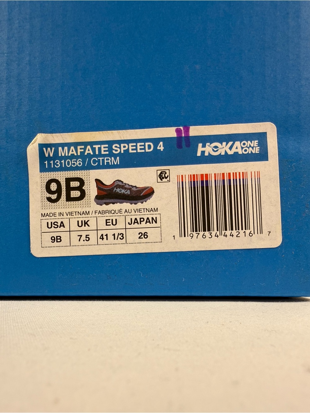Women's Hoka Mafate Speed 4 Athletic Shoes Size 9 Red Gray - Picture 12 of 12